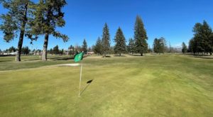From the hole at Sandpoint Elks Golf Course