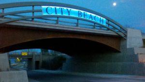 Sandpoint City Beach entrance