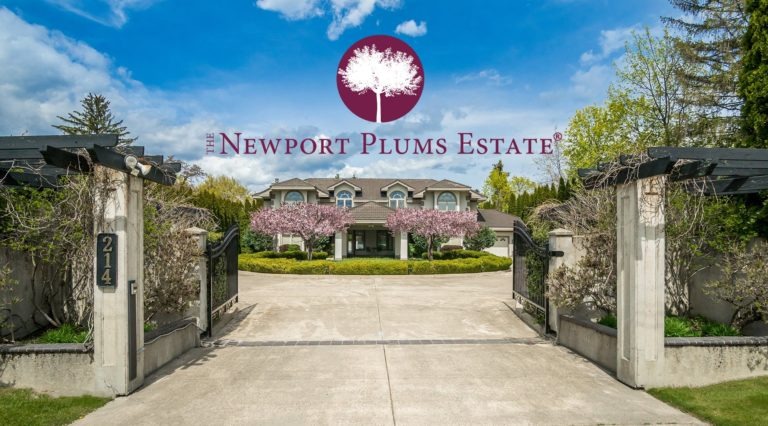 Newport Plumbs estate gated entry vacation home rental with garden and cherry trees Perched on Lake Pend Oreille and located in South Sandpoint